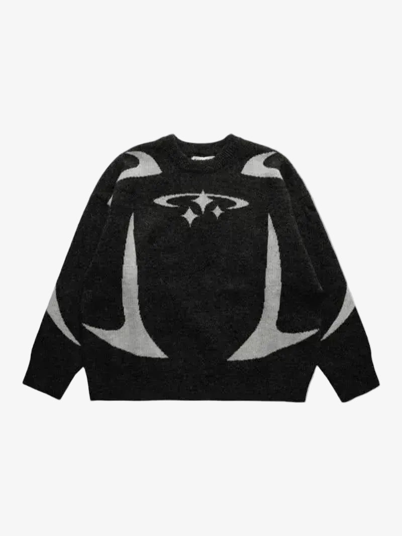 Sweat Maille Graphic Knit Orvex — Streetwear Y2K Oversize – ALYXEN