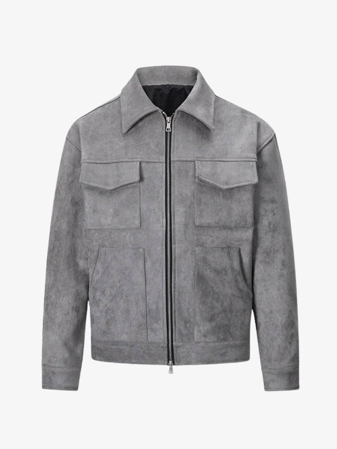 Veste Zippée Suede Cendral — Streetwear Y2K Minimal Utility Oversize – ALYXEN