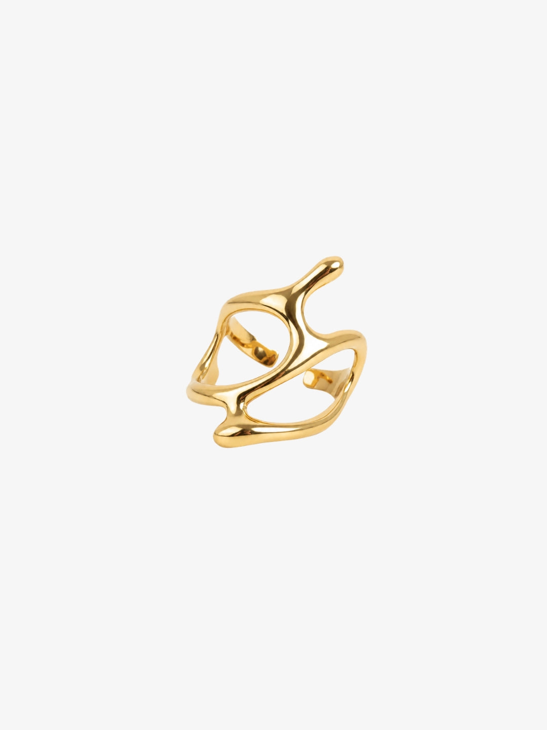 Design Ring gold Y2K cutout product view
