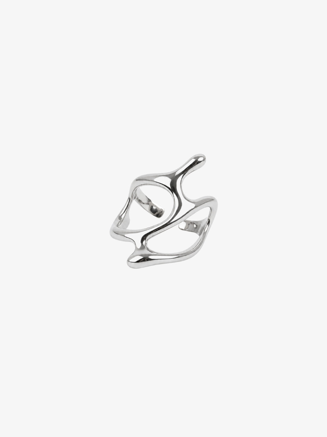 Design Ring silver Y2K cutout product view