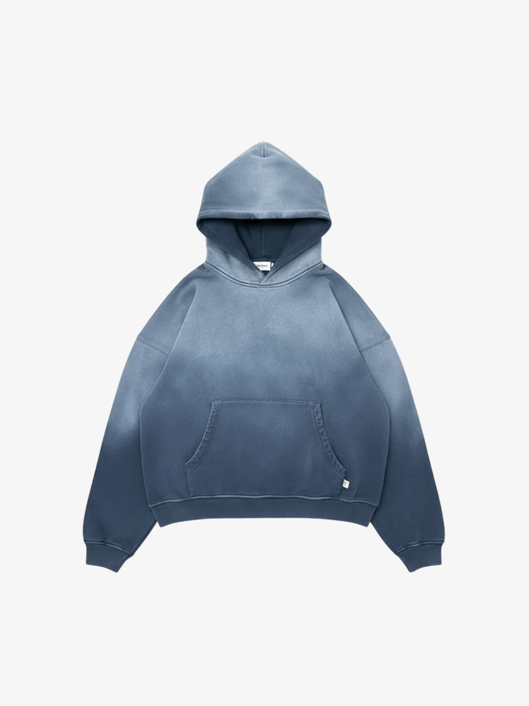 Blue gradient hoodie Y2K oversized front view