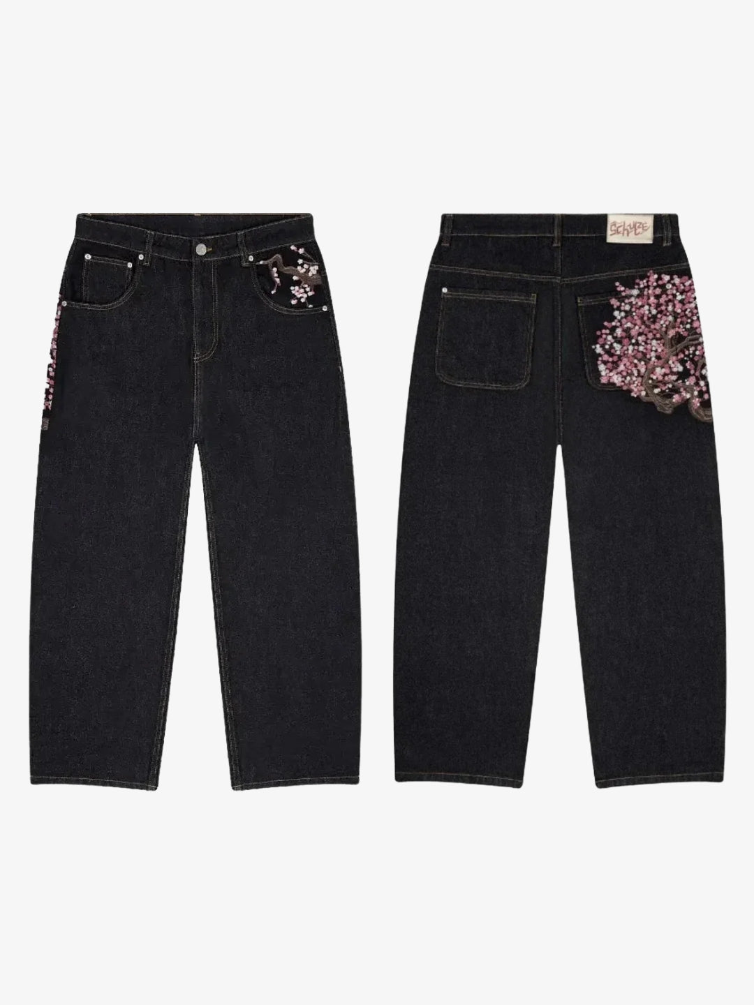 Jean Baggy Y2K Sakura - flat face