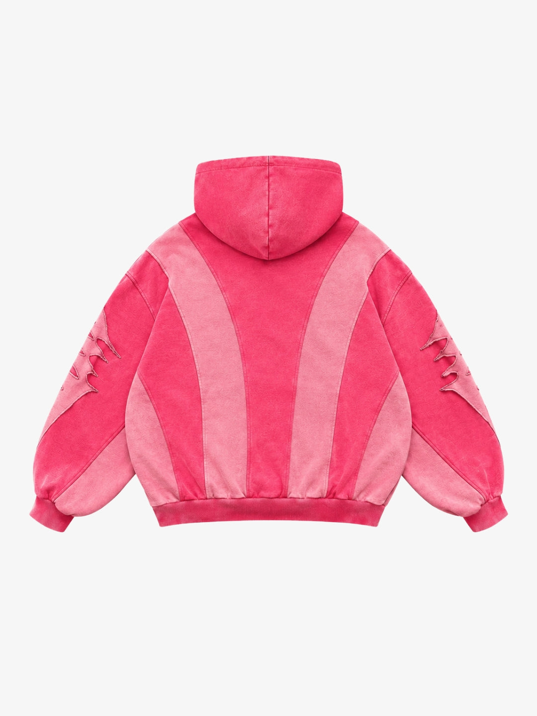 Hoodie étoile rose Y2K vue arrière