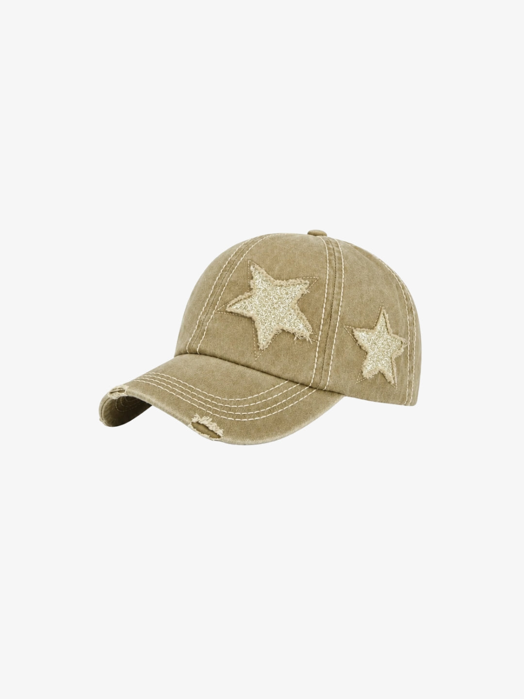 Yellow vintage star cap front view