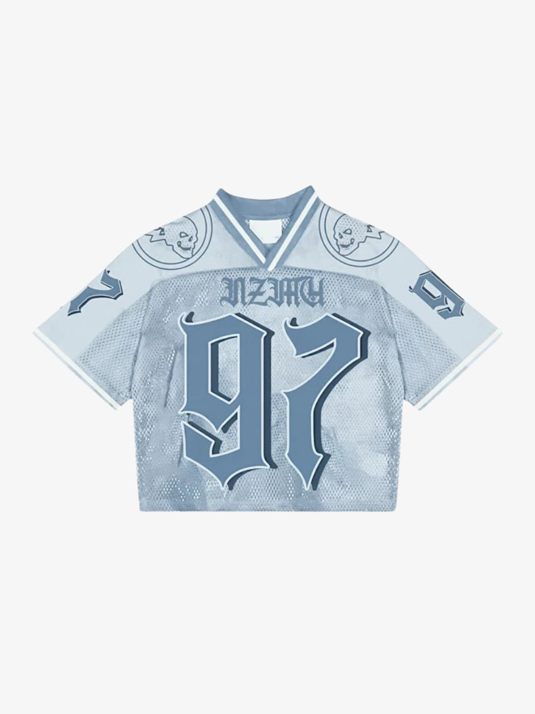 T-shirt Nzyme ALYXEN jersey mesh navy blue pour silhouette streetwear sportcore