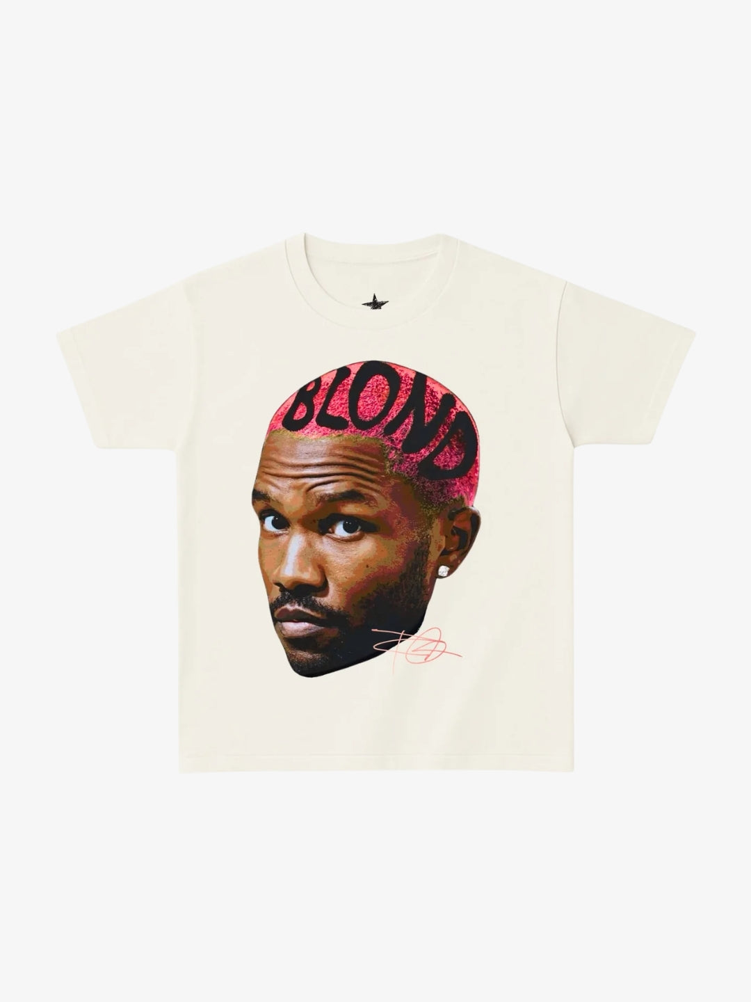 T-shirt Graphique Y2K Portrait Crazy Ocean - flat face coloris Ecru