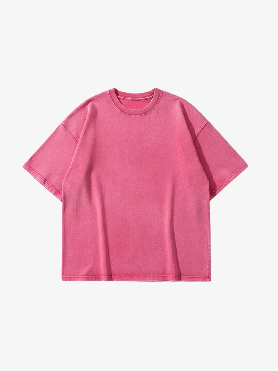 T-shirt Oversize Y2K Washed Axen - flat front Pink colorway