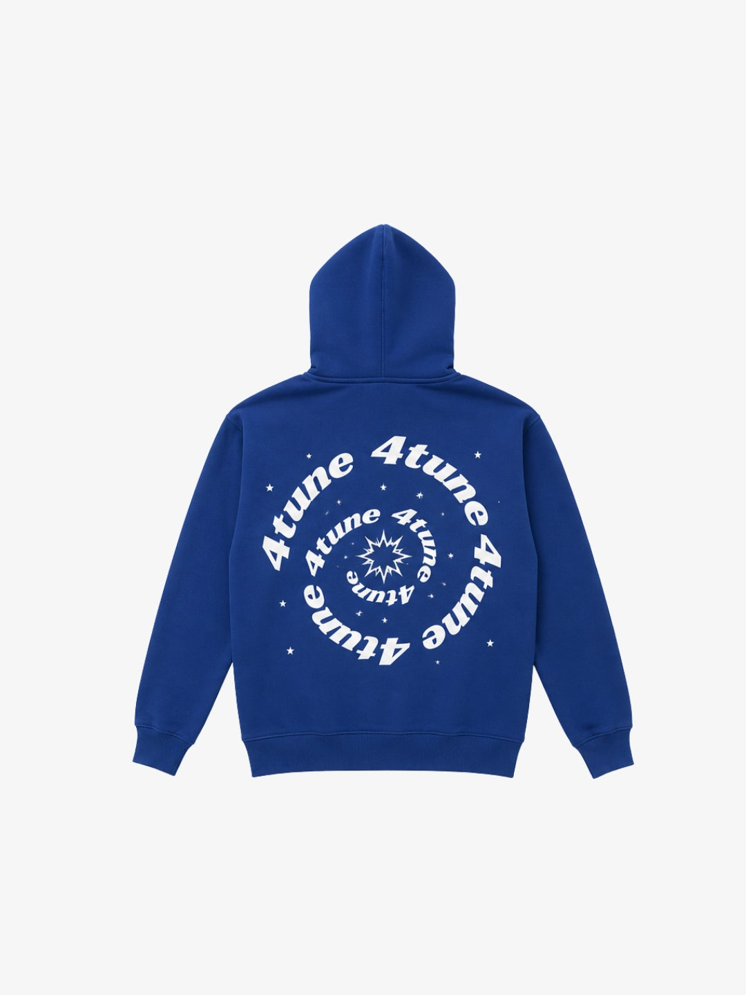 Full Zip 4Tune bleu Y2K vue arrière spirale blanche