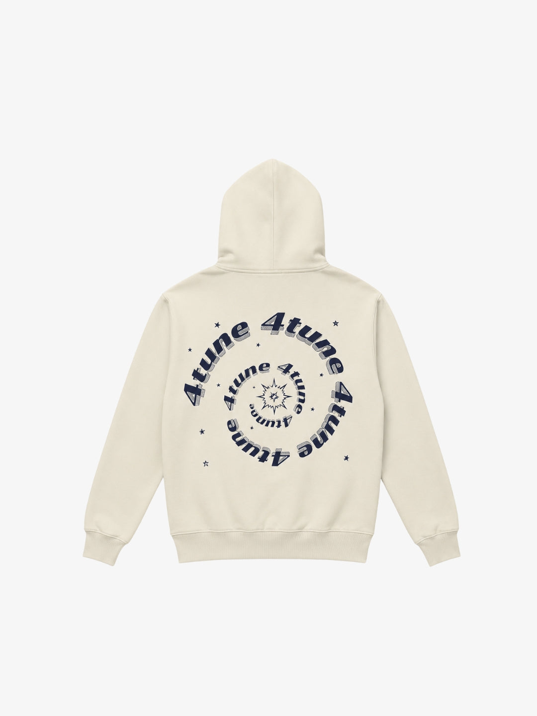 Full Zip 4Tune crème Y2K vue arrière spirale bleue