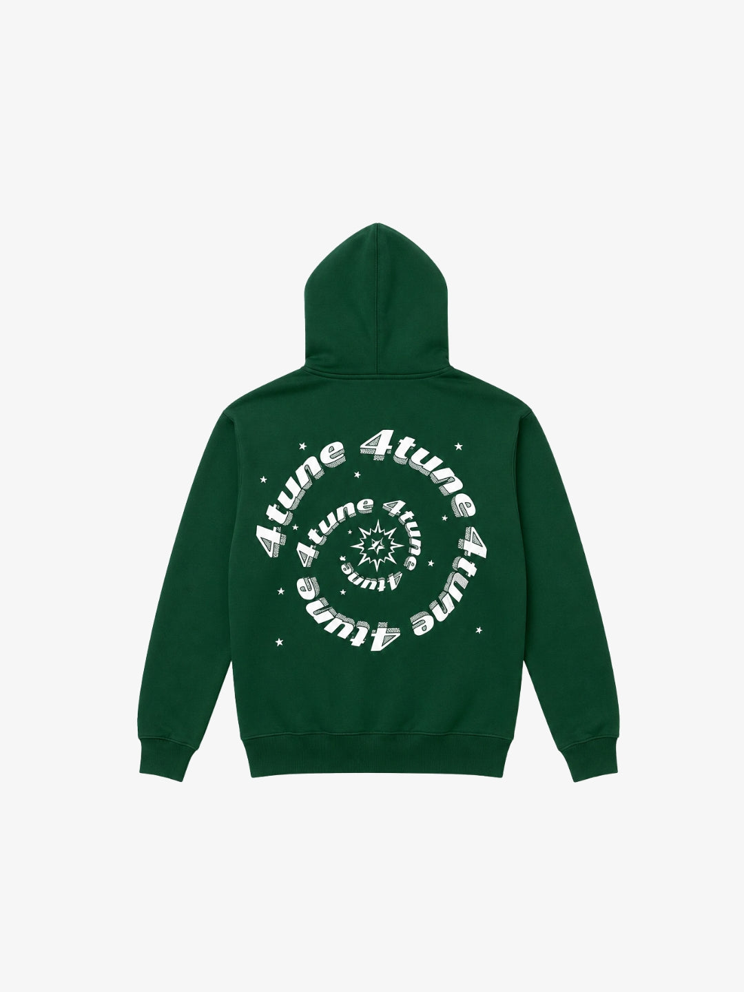 Full Zip 4Tune vert Y2K vue arrière spirale blanche
