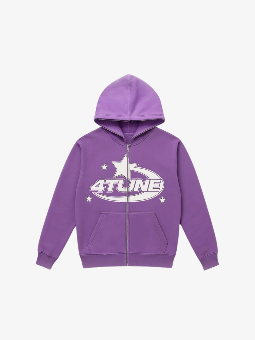 Full Zip 4Tune violet Y2K vue avant logo étoile