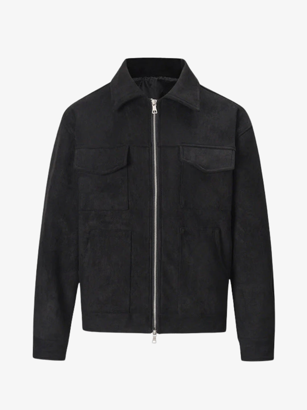 Cendral Suede Zip-Up Jacket — Y2K Minimal Utility Oversize Streetwear – ALYXEN