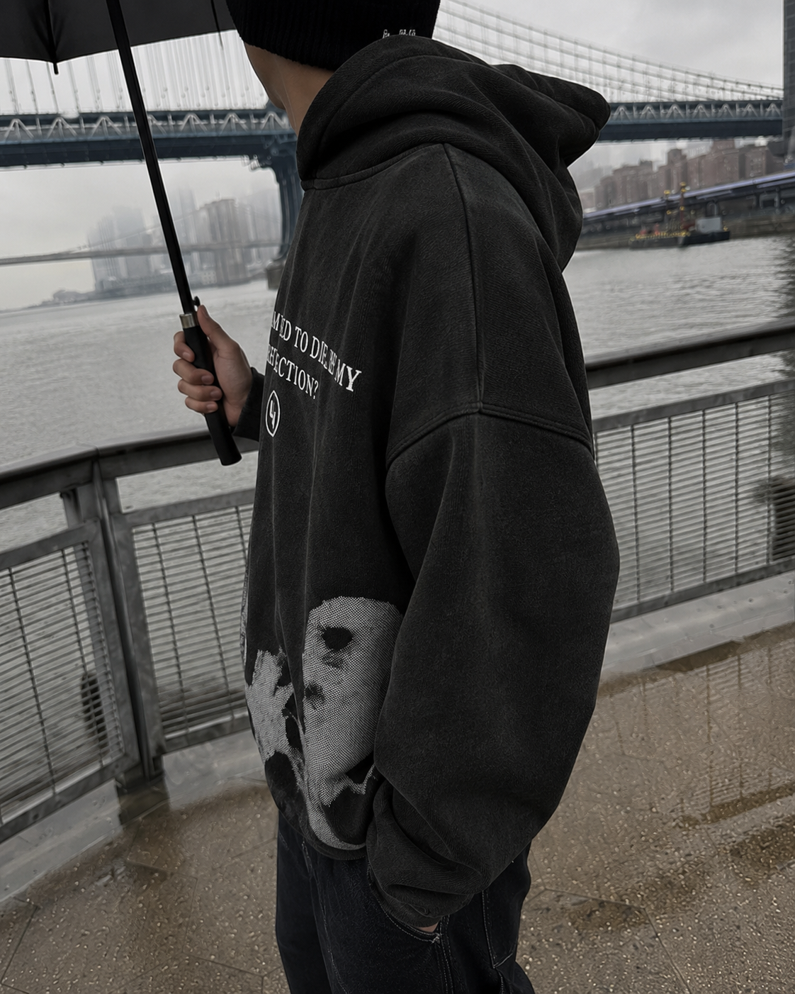 Black Children Of The Sun hoodie oversize side detail