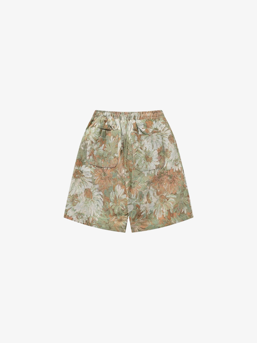 Short Marguerite de dos coloris vert sauge, poche et détail coupe