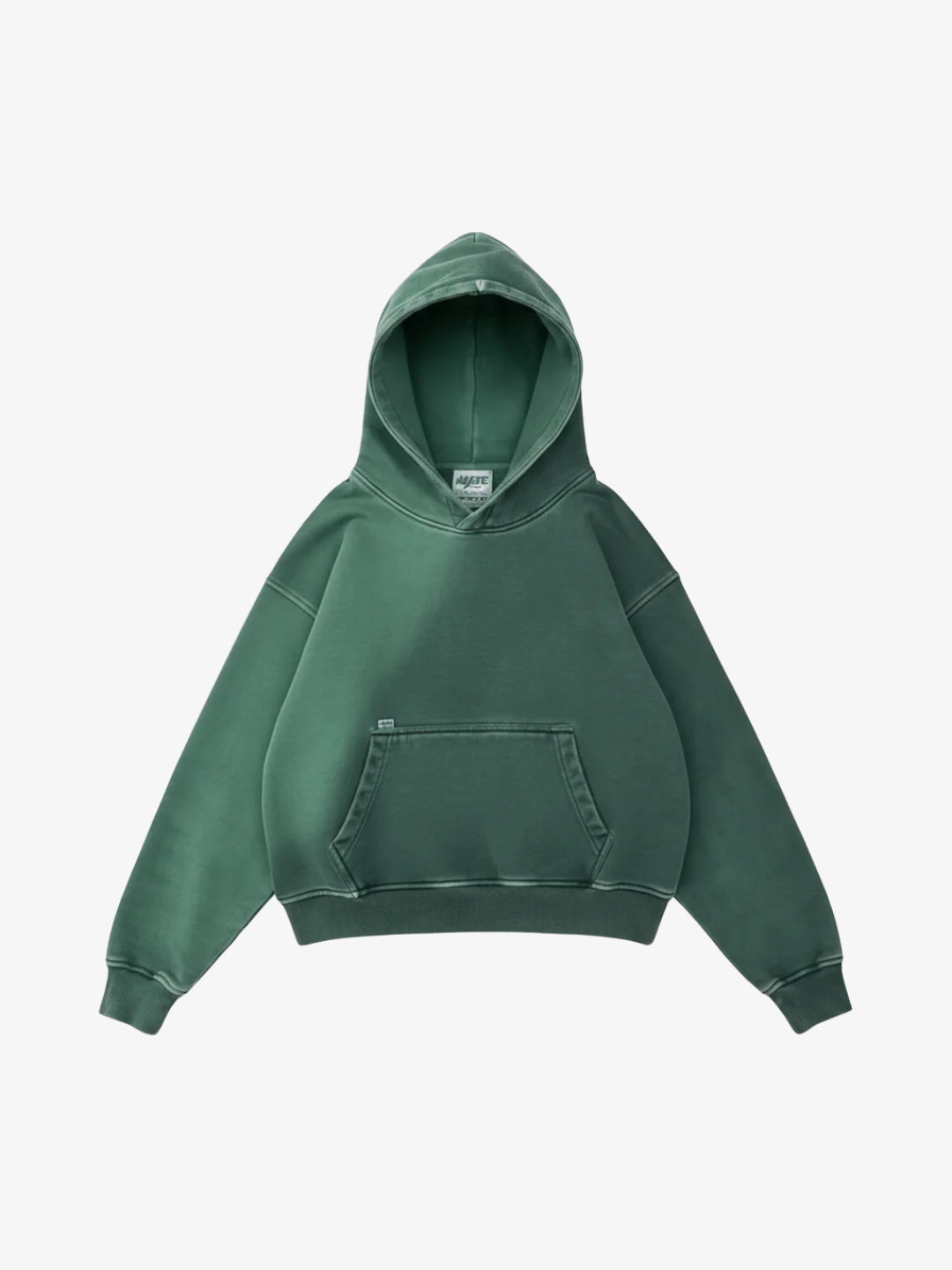 Green gradient hoodie Y2K oversized front view