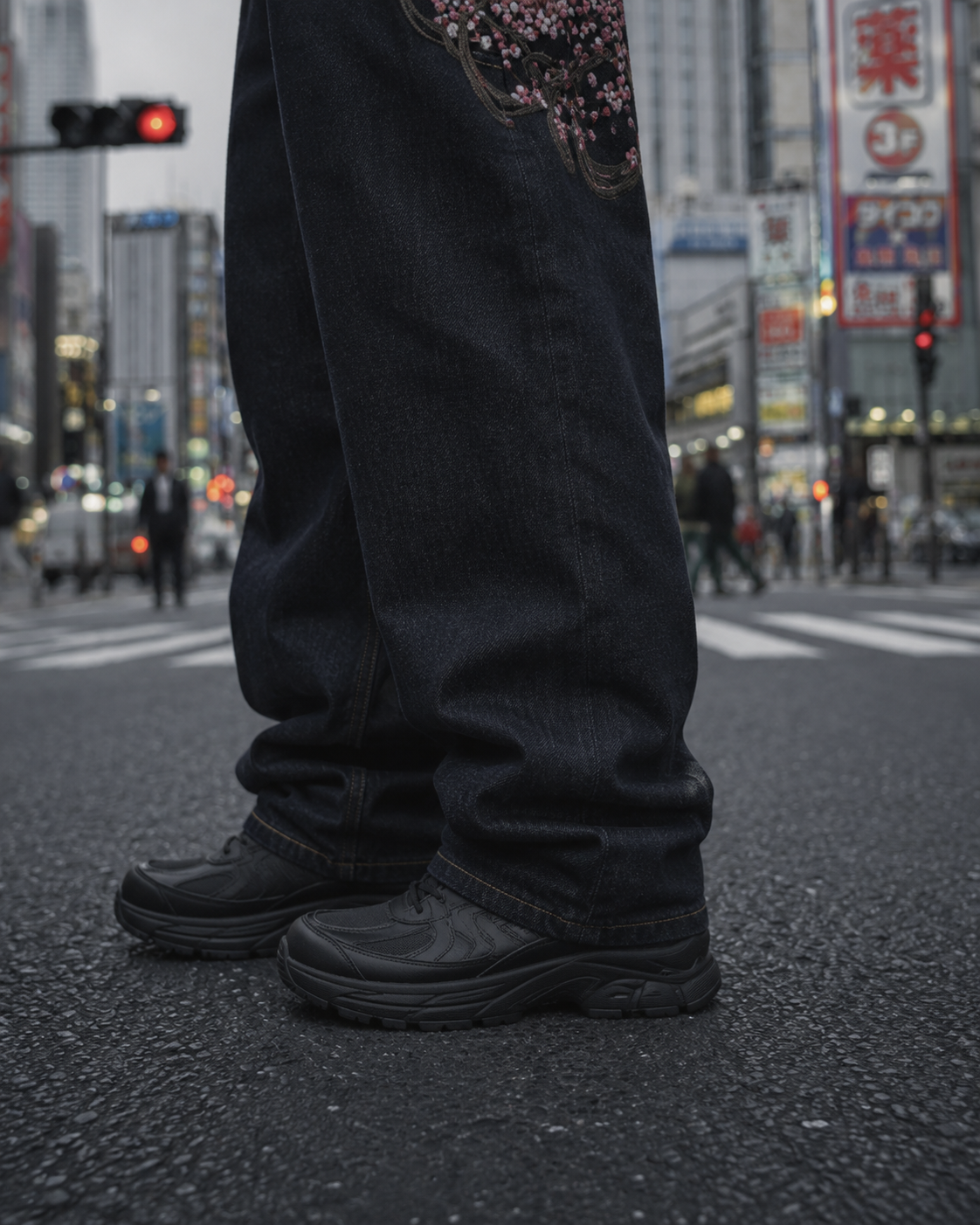 Baggy jeans Sakura - fit baggy draping
