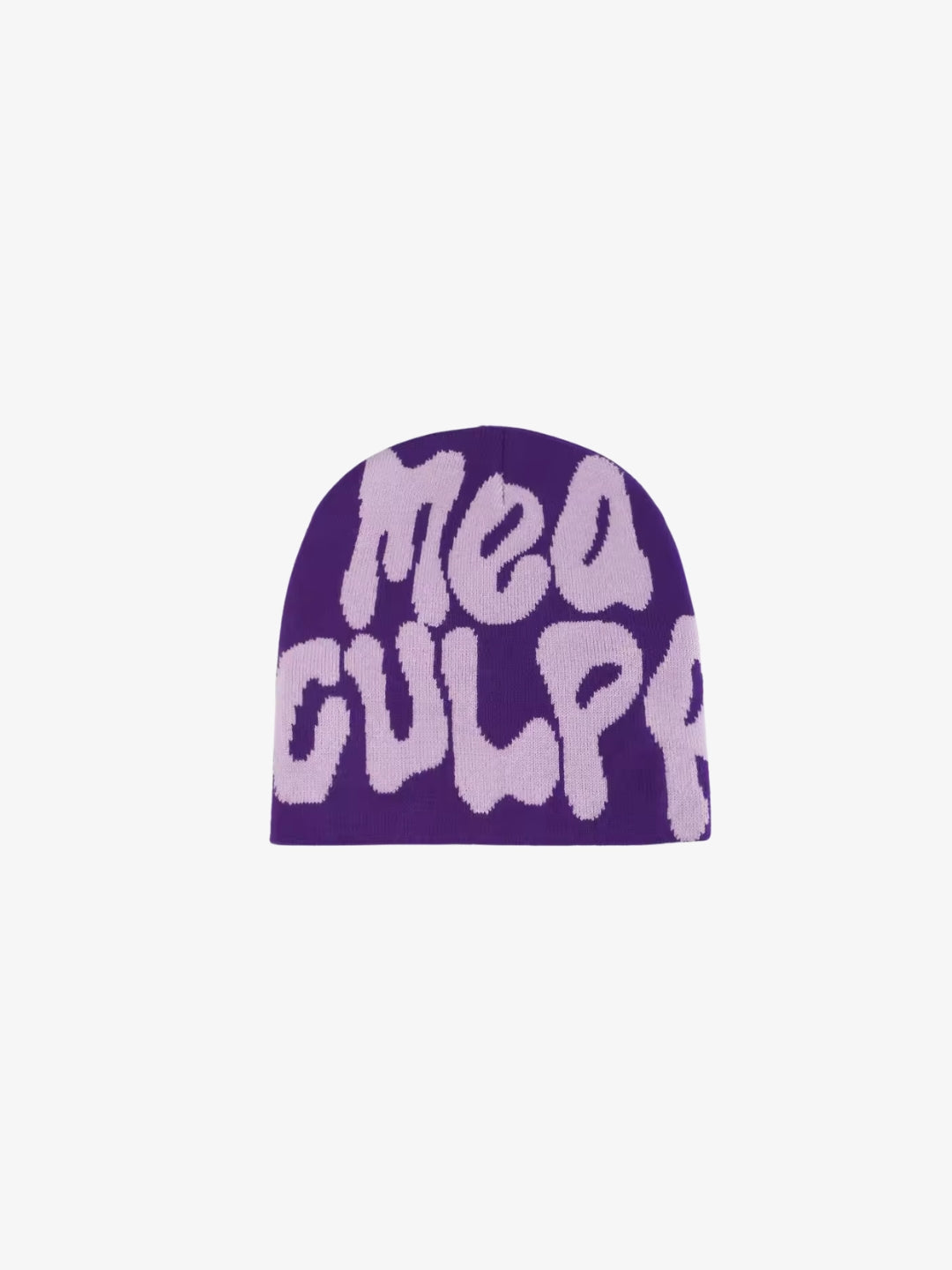 Bonnet Mea Culpa violet rose Y2K vue avant