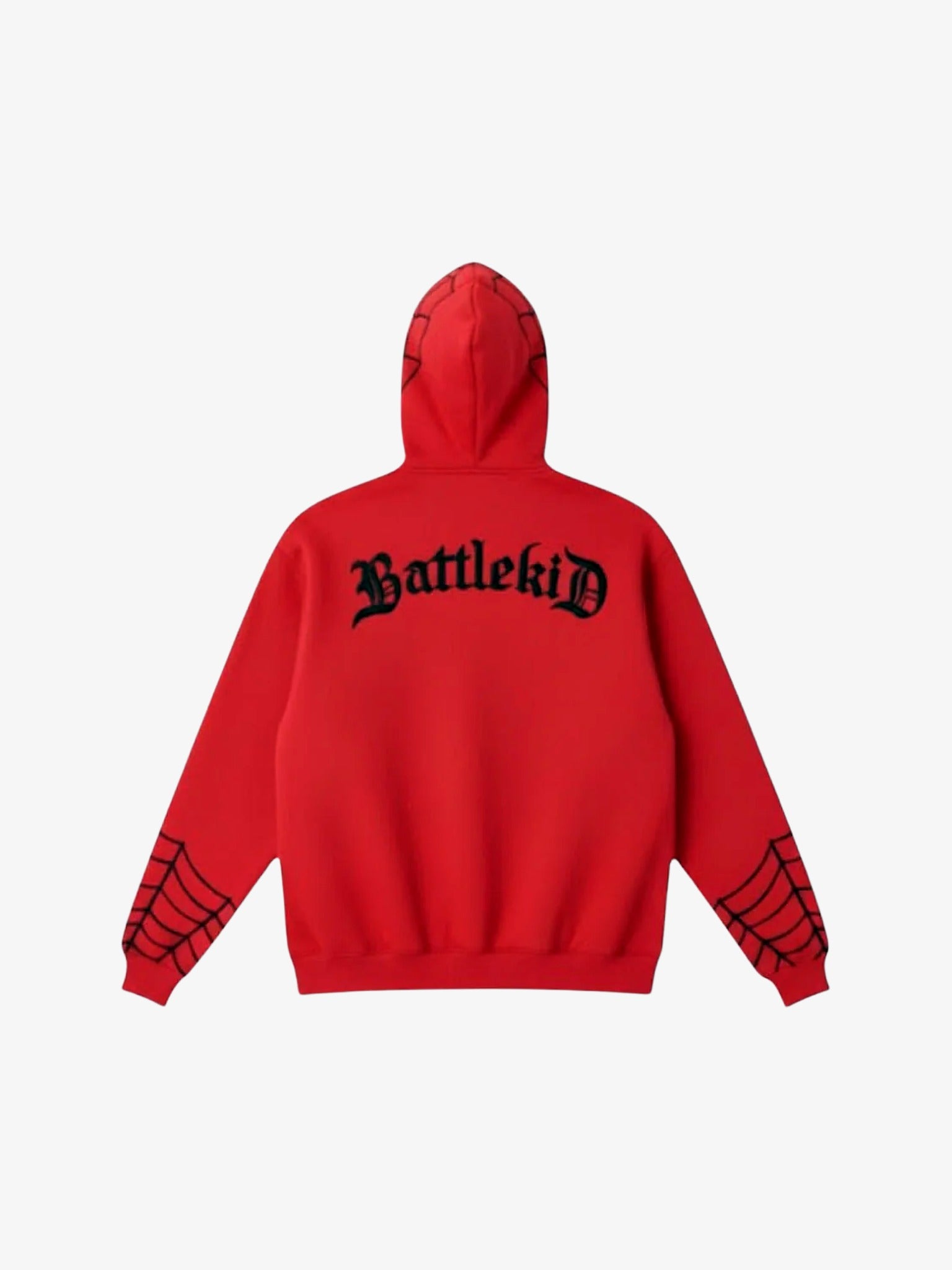 Full Zip Spiderman rouge noir Y2K vue arrière