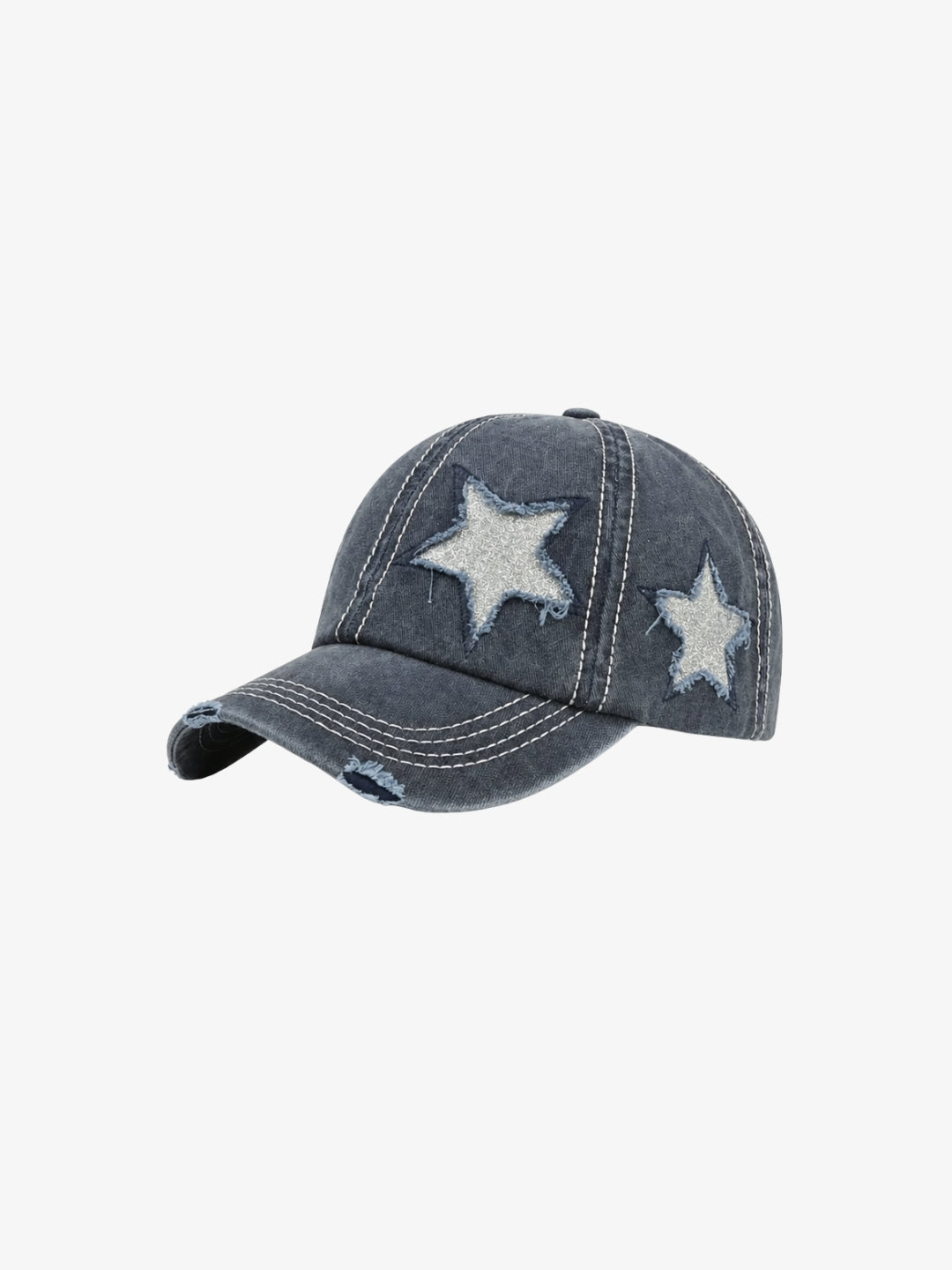 Casquette étoile gris foncé Y2K vue avant