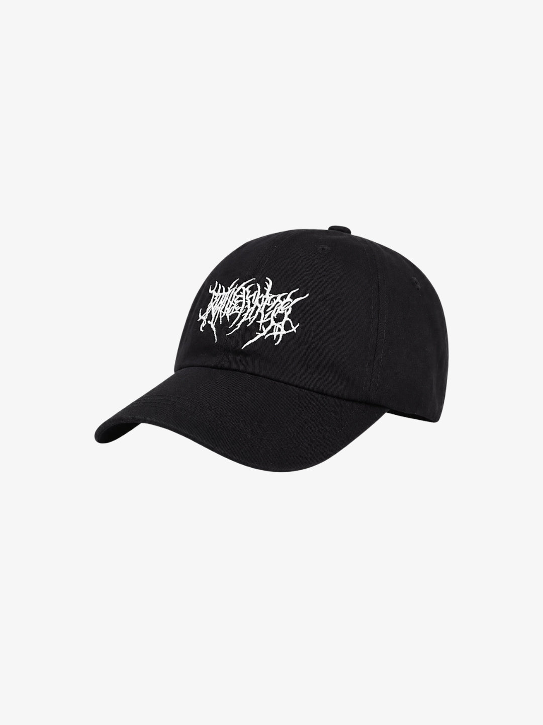 Casquette streetwear noire broderie graffiti vue avant