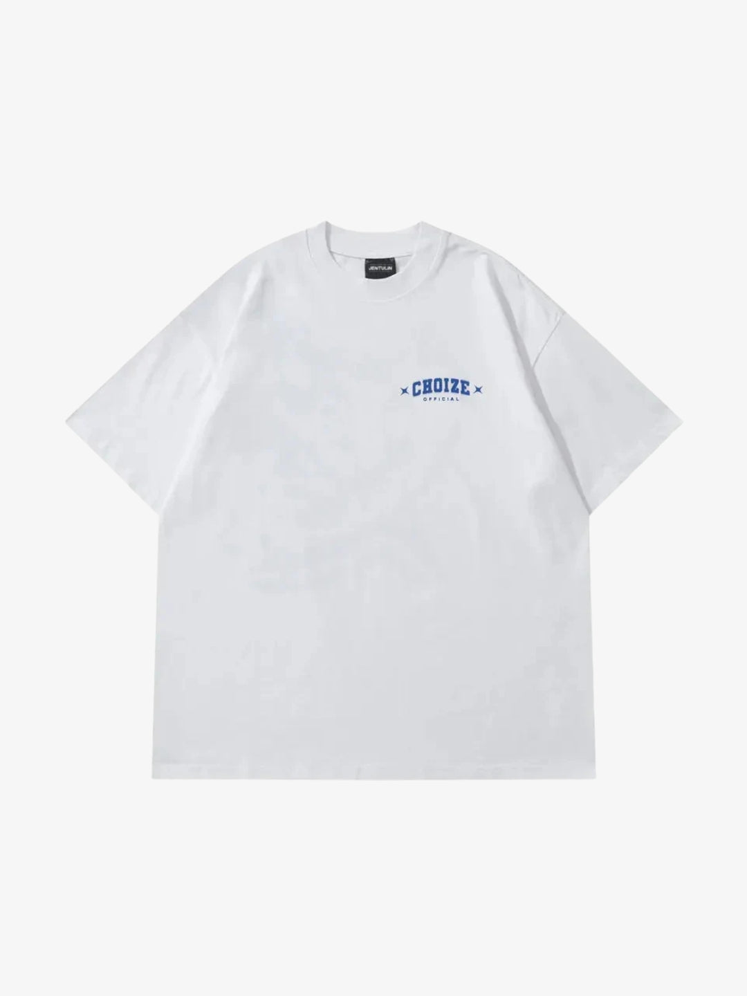T-shirt Choize ALYXEN blanc porté en silhouette oversize urbaine