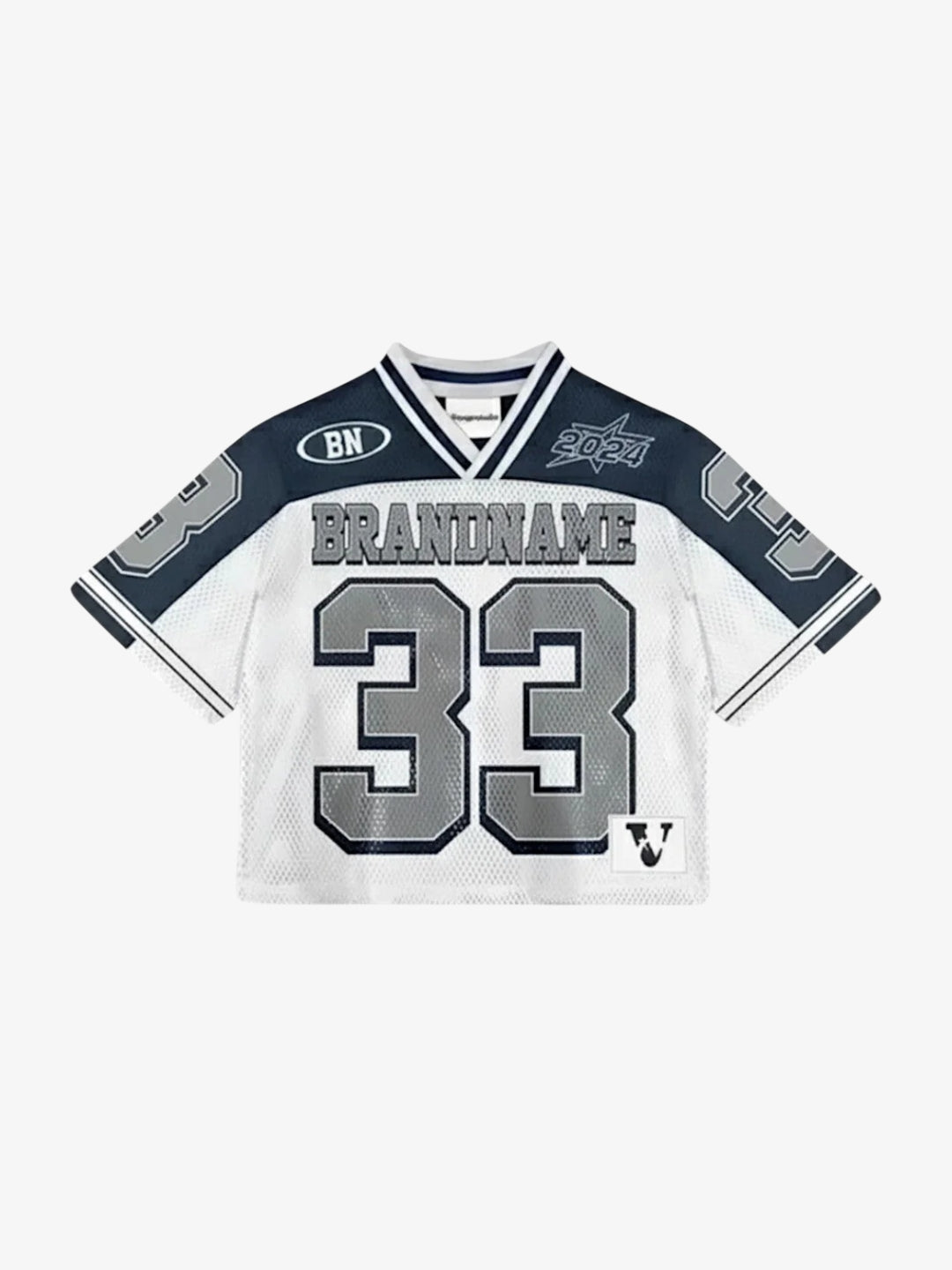 T-shirt Nzyme ALYXEN navy blue with design graphic sportcore Y2K