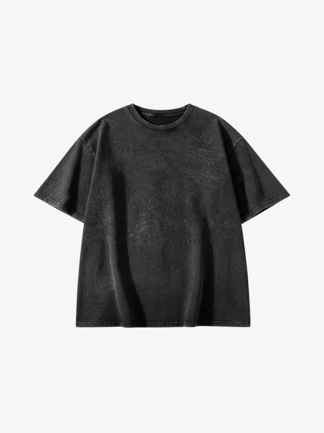 T-shirt Oversize Y2K Washed Axen - flat front Black colorway