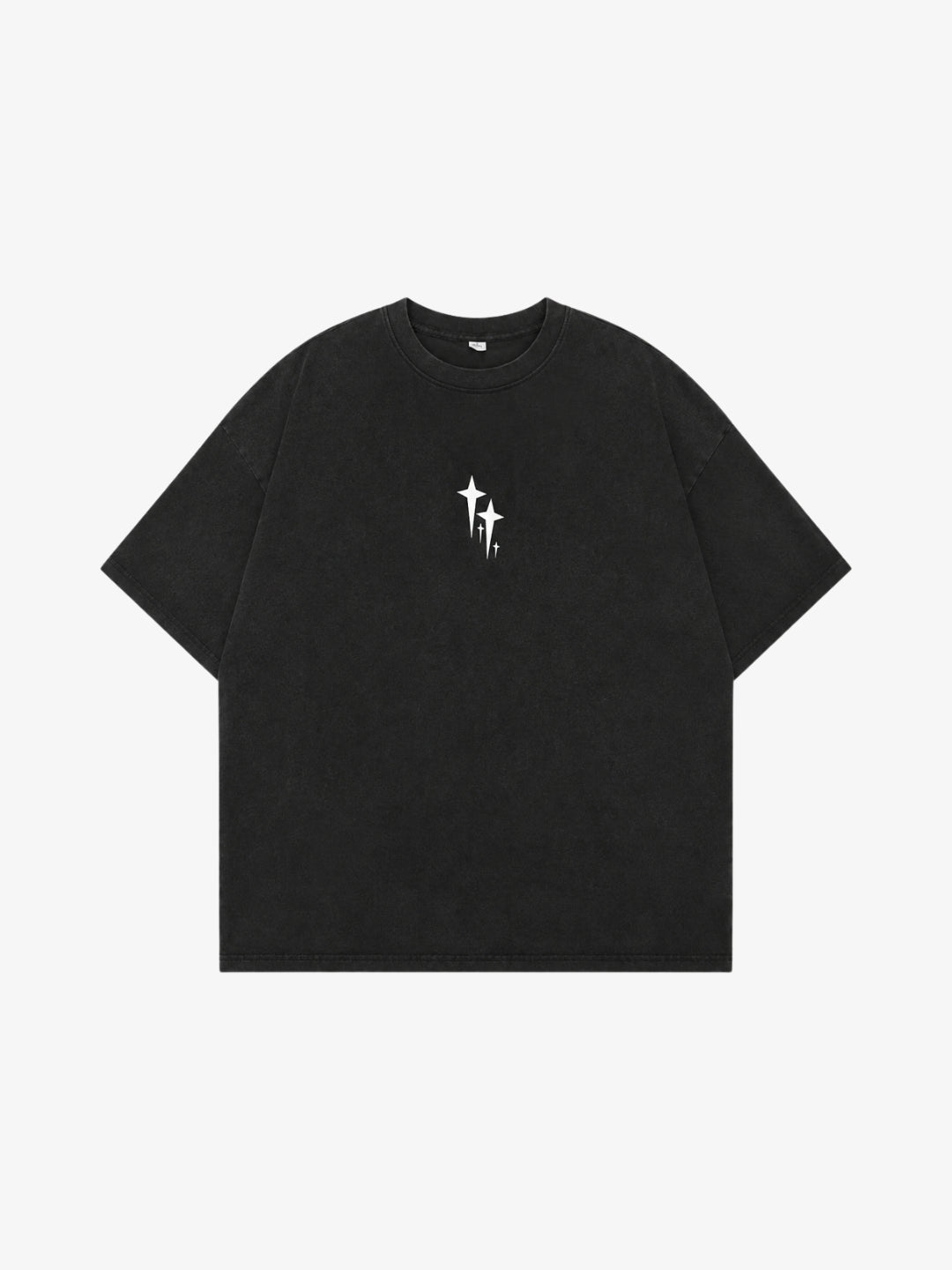 Charcoal | T-Shirt Damaged Mxxxxxx SAINT y2k Euphony Dismal Tシャツ STARS SCREEN XL | USA SVD ミュージシャン